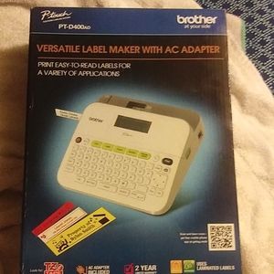 Brother Label Maker with A/C adapter